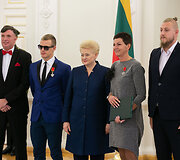 Lietuvos sportininkų apdovanojimų Prezidentūroje akimirka