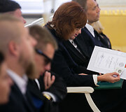 Lietuvos sportininkų apdovanojimų Prezidentūroje akimirka