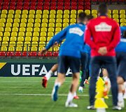 Rumunijos futbolo rinktinės treniruotė