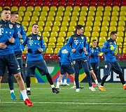Rumunijos futbolo rinktinės treniruotė