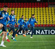 Rumunijos futbolo rinktinės treniruotė