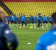 Rumunijos futbolo rinktinės treniruotė