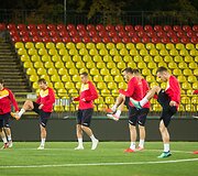 Juodkalnijos futbolo rinktinės treniruotė