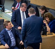 Ramūnas Karbauskis, Saulius Skvernelis, Andrius Palionis, Rima Ba&scaron;kienė