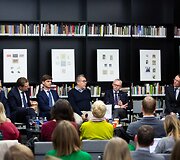 Diskusijos &bdquo;Ką ir kaip mums kalbėti?&ldquo; akimirka