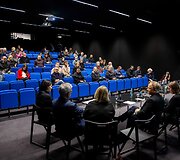 A.Sutkaus ir J.Dovidėno fotografijų parodų pristatymo spaudos konferencija