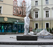 Atidengimo laukiantis paminklas Jonui Basanavičiui 