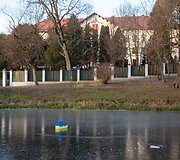 Jaunųjų konservatorių susirinkimas prie Rusijos ambasados Vilniuje