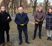 Jaunųjų konservatorių susirinkimas prie Rusijos ambasados Vilniuje