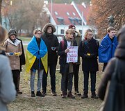 Jaunųjų konservatorių susirinkimas prie Rusijos ambasados Vilniuje