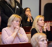 Vilniaus Vytauto Didžiojo gimnazijos mokytojai aplankė &Scaron;vietimo ministerijoje streikuojančius mokytojus