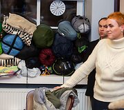 Vilniaus Vytauto Didžiojo gimnazijos mokytojai aplankė &Scaron;vietimo ministerijoje streikuojančius mokytojus