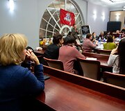 Streikuojantys mokytojai &Scaron;vietimo ir mokslo ministerijoje