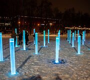 &Scaron;ventinis &scaron;viečiantis fontanas Luki&scaron;kių aik&scaron;tėje