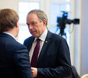 Konferencijos &bdquo;Lietuva ir Vokietija: kuriame Europos ateitį kartu&ldquo; akimirka