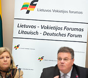 Konferencijos &bdquo;Lietuva ir Vokietija: kuriame Europos ateitį kartu&ldquo; akimirka