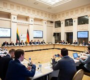 Konferencijos &bdquo;Lietuva ir Vokietija: kuriame Europos ateitį kartu&ldquo; akimirka