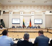 Konferencijos &bdquo;Lietuva ir Vokietija: kuriame Europos ateitį kartu&ldquo; akimirka
