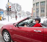Kalėdinis pasivažinėjimas Alytuje su kabrioletu Chrysler Sebring