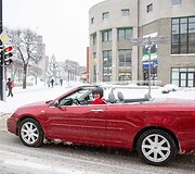 Kalėdinis pasivažinėjimas Alytuje su kabrioletu Chrysler Sebring