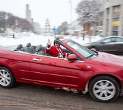Kalėdinis pasivažinėjimas Alytuje su kabrioletu Chrysler Sebring