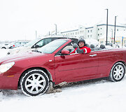 Kalėdinis pasivažinėjimas Alytuje su kabrioletu Chrysler Sebring