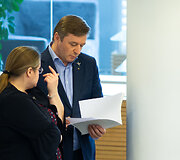 Agnė &Scaron;irinskienė ir Ramūnas Karbauskis