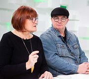 Gabrielė Napru&scaron;ienė ir Algimantas Aleksandravičius