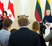 Salome Zurabi&scaron;vili ir Dalia Grybauskaitė