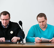 Marius Valiūnas su advokatu