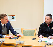 Gabrielius Landsbergis ir Renatas Požėla