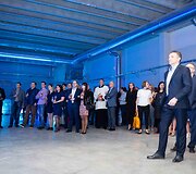 &bdquo;Uniqa&ldquo; natūralaus mineralinio vandens gamyklos atidarymo akimirka