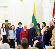 Daugiavaikių mamų apdovanojimo ceremonija Prezidentūroje