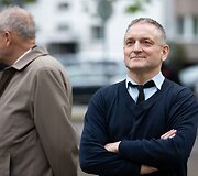 Judėjimo &bdquo;Lietuva yra čia&ldquo; akcija prie&scaron; paskutiniuosius kandidatų debatus
