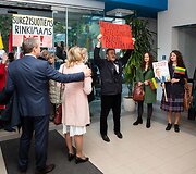 Arvydas Juozaitis į paskutinius kandidatų debatus buvo palydėtas aktyviausių rėmėjų