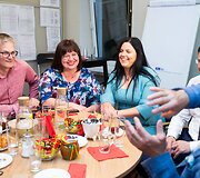 Lietuvos socialdemokratų partijos nariai laukia Europos parlamento rinkimų rezultatų