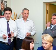 Lietuvos socialdemokratų partijos nariai laukia Europos parlamento rinkimų rezultatų