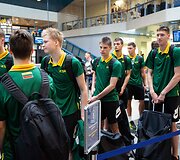 Lietuvos devyniolikmečių krep&scaron;inio rinktinė i&scaron;vyko į pasaulio čempionatą