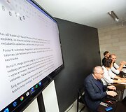 Naujo literatūros ir meno festivalio &bdquo;Open Books&ldquo; pristatymo akimirka