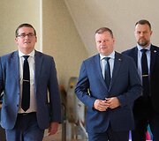 Skirmantas Malinauskas ir Saulius Skvernelis