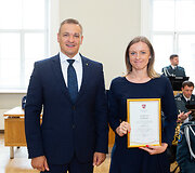 Valstybės dienos proga už gerą tarnybą buvo apdovanoti pareigūnai
