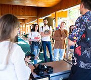 Martyno Mažvydo bibliotekos skaityklos Palangoje atidarymo akimirka