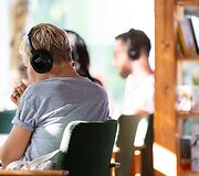Martyno Mažvydo bibliotekos skaityklos Palangoje atidarymo akimirka