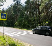 Nemenčinės plente esanti pėsčiųjų perėja, kurią ruo&scaron;iamasi panaikinti