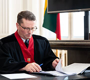 Nužudimu kaltinamų jaunuolių teisiamasis posėdis