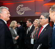 Gitanas Nausėda ir Rickas Perry