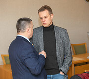 Antanas Matulas ir Gabrielius Landsbergis