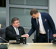 Linas Linkevičius ir Vilius &Scaron;apoka