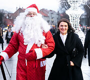 Kalėdų Senelis ir Diana Nausėdienė