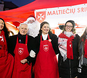 &bdquo;Maltiečių sriubos&ldquo; akcija Vilniaus Katedros aik&scaron;tėje
